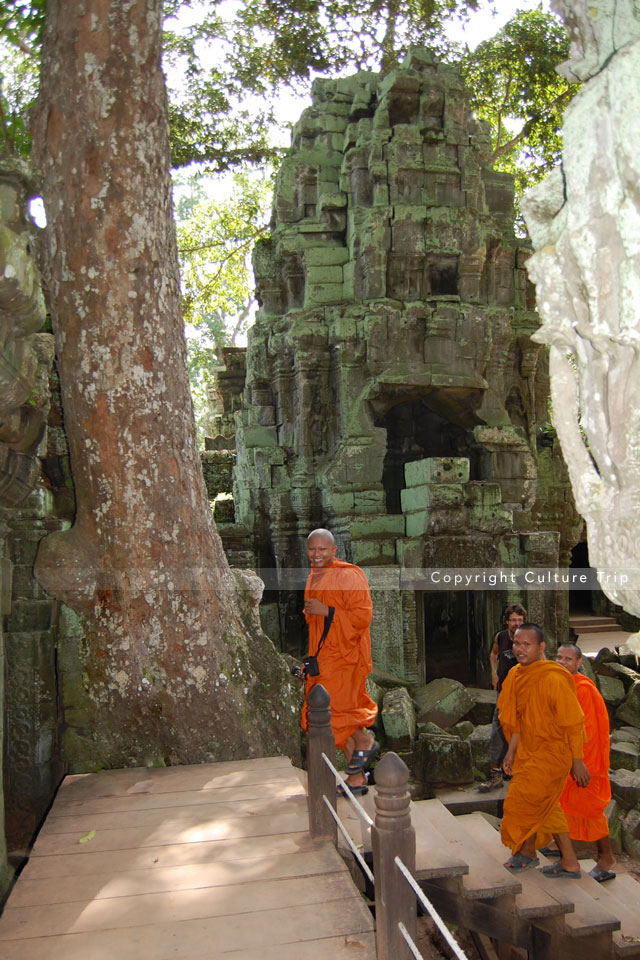 Moines à Ta Prohm