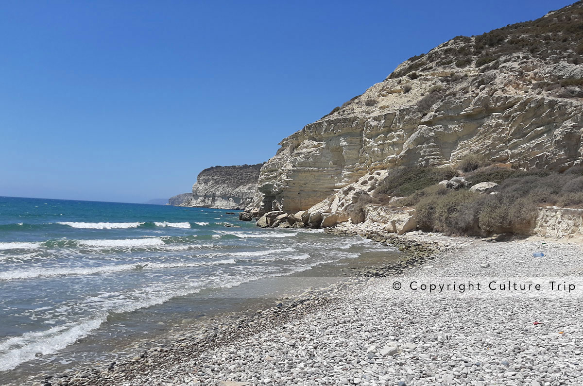 Les falaises calcaires de Kourion Beach