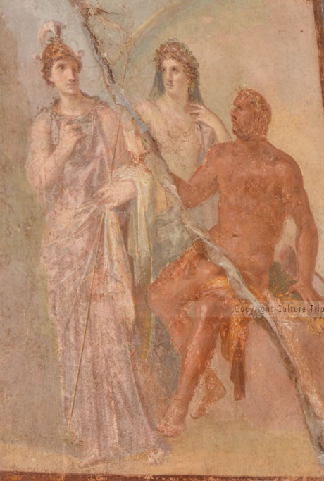Fresque représentant Hercule
