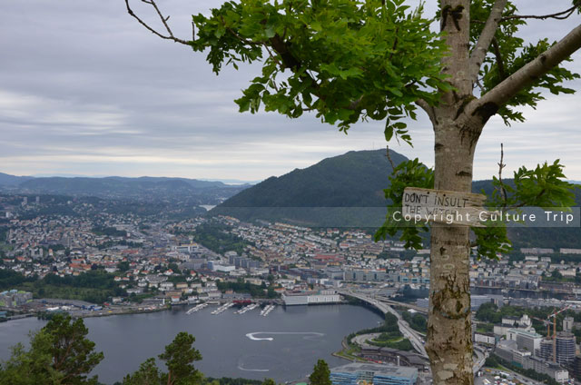 Bergen depuis le belvédère de Fløien