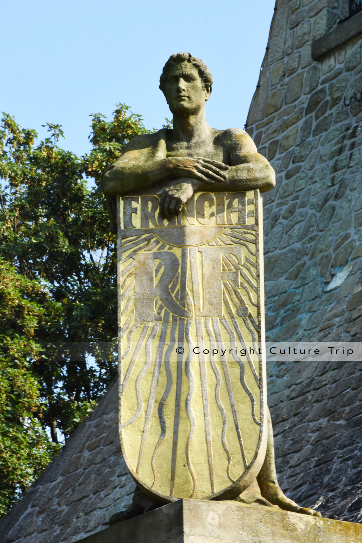 Sculpture représentant l'armée française